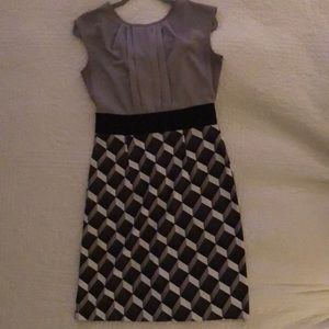 Geometric print dress